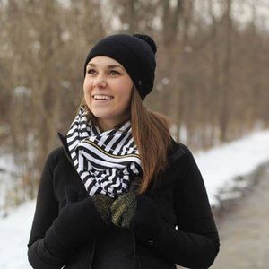 Lululemon Vinyasa Scarf Apex Stripe Black White